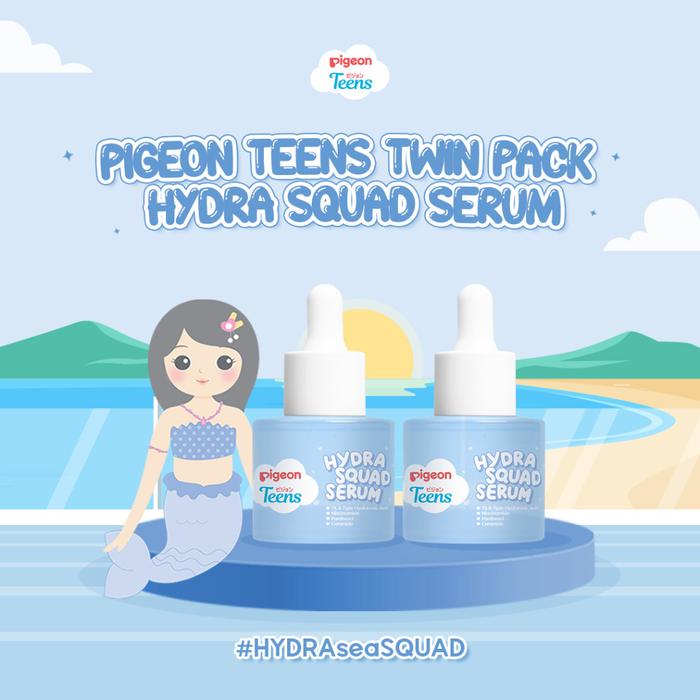 Gambar (TWIN PACK) PIGEON TEENS HYDRA SQUAD SERUM 20ML dari Pigeon Teens ID Kota Tangerang Selatan Tokopedia