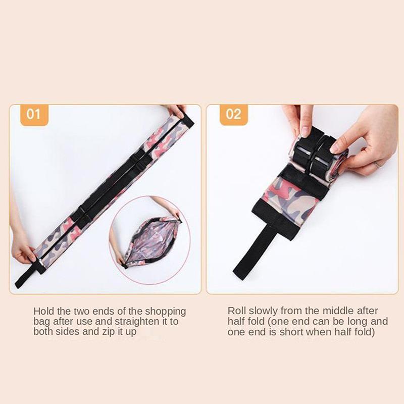 Product Introduction of Supermarket Shopping Portable Storage Bag Large Capacity Roll Folding Shopping Bag 2