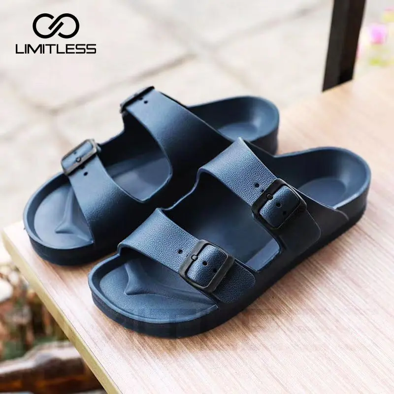 Sandal Tali Pria Sandal Selop Laki-laki Sendal Strap Cowok Kasual Sendal Ringan Bahan Karet Anti Air 1