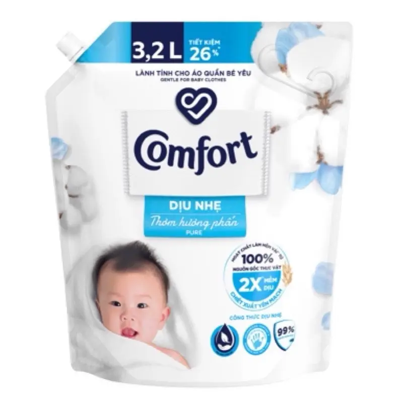 Comfor túi trắng hương phấn diệu nhẹ 3l.