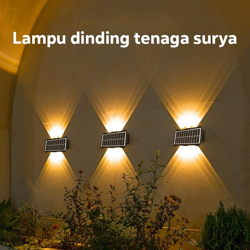 Lampu Tenaga Surya Lampu Hemat Energi Lampu Anti Air Solar Cell Panel 5 Watt 8 LED 4