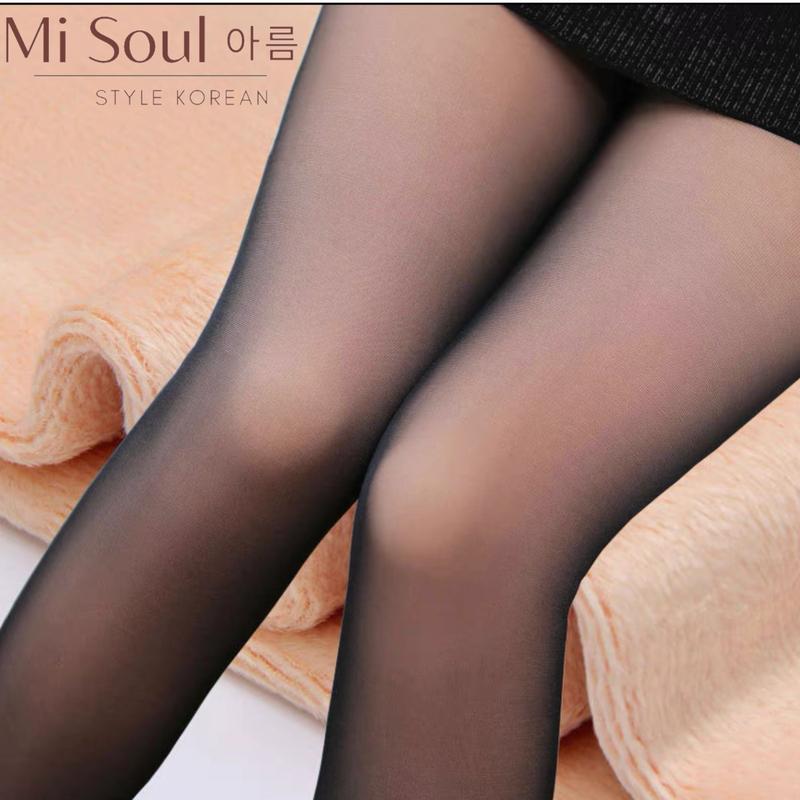 Quần Tất Nữ 3D 6S Đánh Lừa Thị Giác Siêu Co Dãn 2 Lớp Dày Dặn Che Khuyết Điểm Chân 137 Voi Nhung