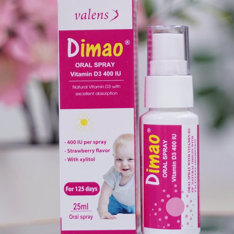  Dimao Vitamin D3 thuần hỗ trợ bé ngủ ngon hỗ trợ tăng chiều cao thuần chay d3k2 