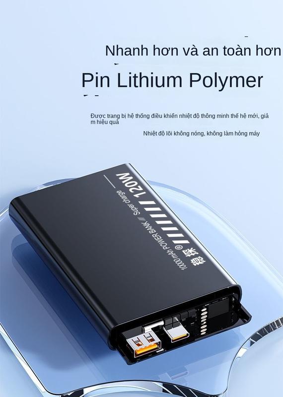 Product Introduction of Sạc Siêu Nhanh, Sản Phẩm Mới, 120W, 10000 MA, Siêu Mỏng Và Nhỏ Gọn, Thích Hợp Cho Huawei, Xiaomi Và Các Thiết Bị Apple, Power Bank 14