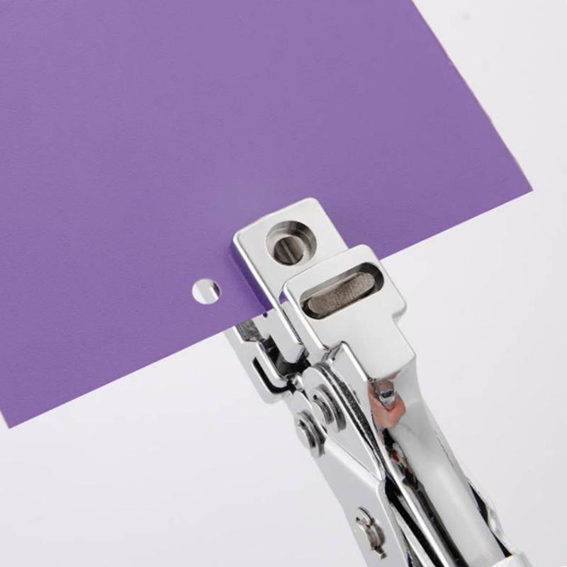 Product Introduction of 3-in-1 Metal Manual Punching Pliers-Elliptical Hole, Circular Hole & Round Corner Punching Machine for PVC Cards, ID Badges and Paper Card-Durable PVC Slot Puncher 5
