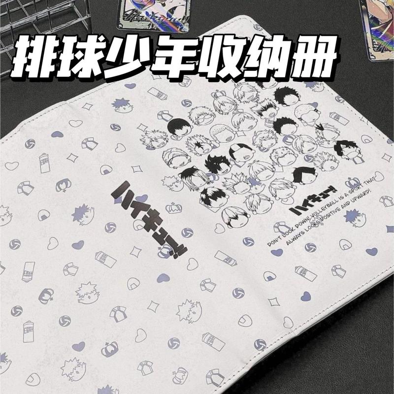 Haikyuu!! Chủ Thẻ Bằng Da, Thiết Kế Hoạt Hình, Kích Thước Nhỏ, Sách Lưu Trữ Dễ Thương, Bền, Thích Hợp Cho Học Sinh, Album Ảnh Giá Trị Cao, Phong Cách Ins 2