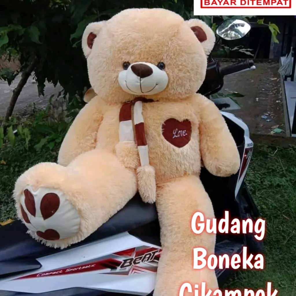 Boneka Teddy Bear Big Jumbo Love Dolls Toys