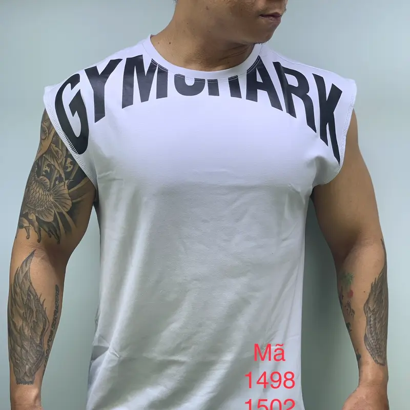 Áo sát nách ba lỗ tập gym nam thun cotton thấm hút mồ hôi 3