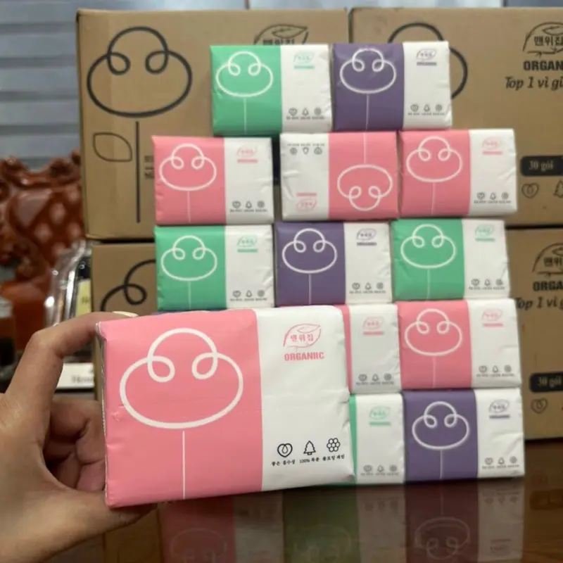 Thùng 30 gói giấy ăn cao cấp Organic 0