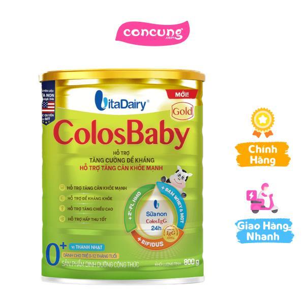 Sữa công thức ColosBaby Gold 0+ 800g - S (Mới)