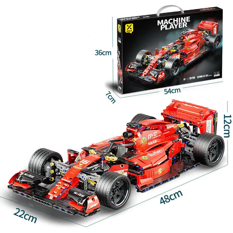 Ferari F1 Techno 7202 Puzzle Block Bricks Racing Car Gift for Boys Birthday Gift Eid Gift 6