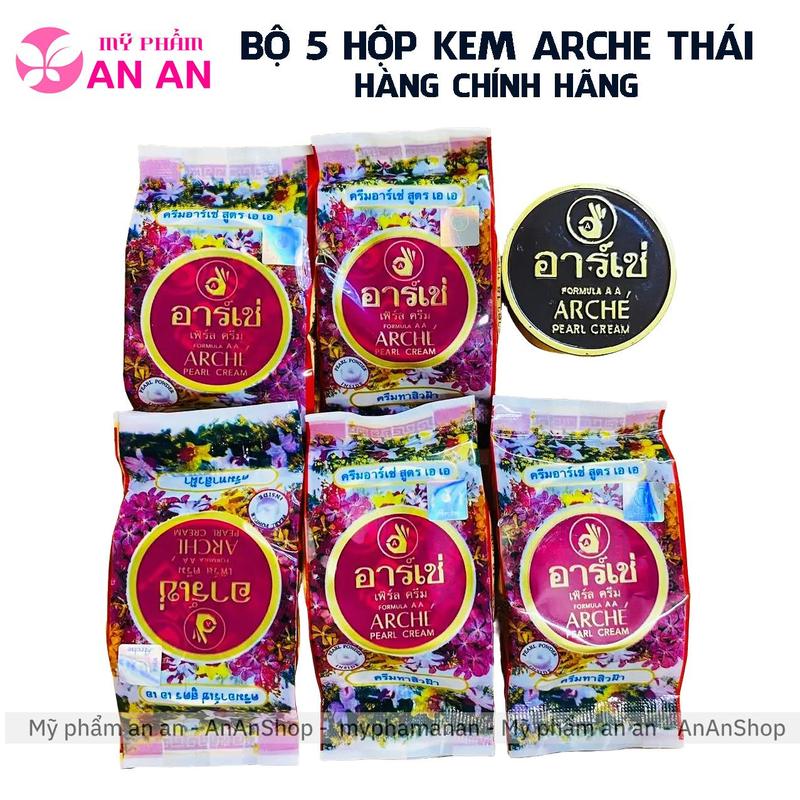 5 Hộp kem face Arche Thái , Kem Arché dưỡng trắng da, hàng chính hãng Skincare nữ - 8850252030049