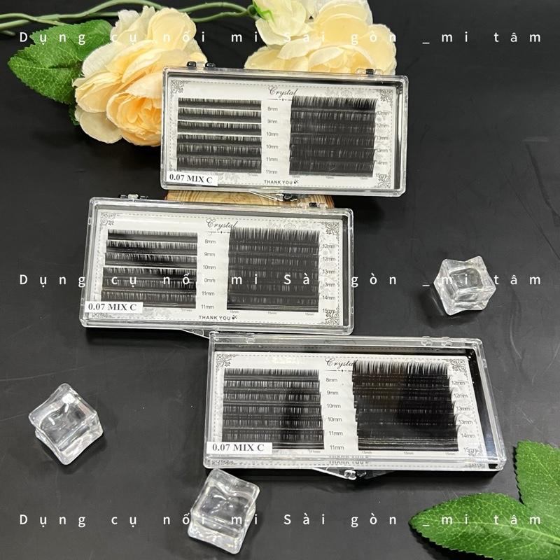 Product Introduction of Mi khay Crystal cong C - DỤNG CỤ NỐI MI Lông mi giả _ Dụng cụ nối mi _ Phụ liệu nối mi Mi Tâm 15