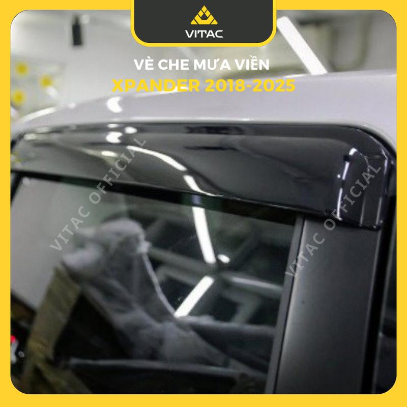 (Freeship)_Vè Che Mưa Mitsubishi xpander 2018-2025, Xpander Cross Nhựa ABS Đen 3