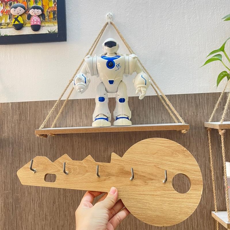Kệ treo tường và móc treo đồ, móc treo chìa khoá, móc Decor Trưng Bày 2