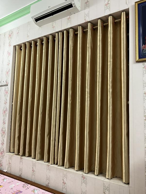  Rèm cửa sổ rèm cửa chính chống nắng 95%  màn cửa trang trí decor phòng kích thuớn lớn: VÀNG KIM VÀNG ĐỒNG HỒNG ĐÀO XANH CỐM 