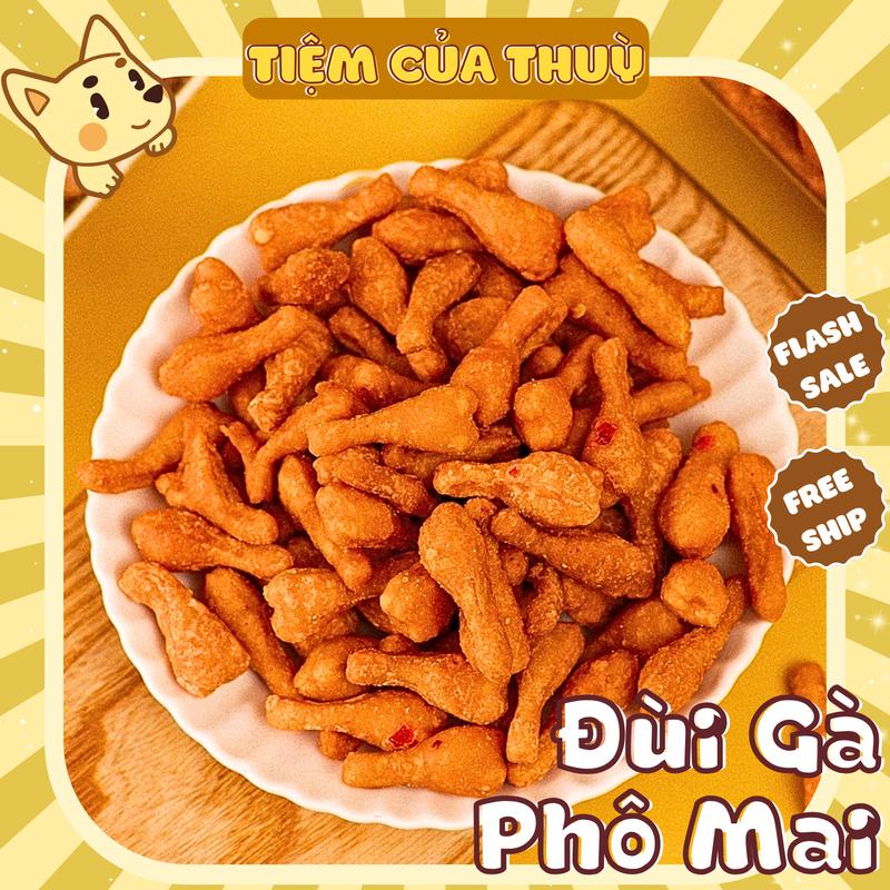 500G Đùi Gà Sấy Phô Mai, Bánh Quẩy Đùi Gà Phô Mai Giòn Tan, đồ ăn vặt, đồ 1k,, Tiệm ăn vặt Thuỳ Bùi