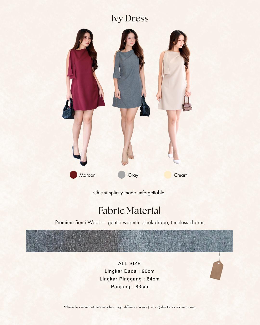 Little Tale - Ivy Dress / Casual Formal Dress / Mini Midi Maxi Dress / Dress Wanita Natal Imlek