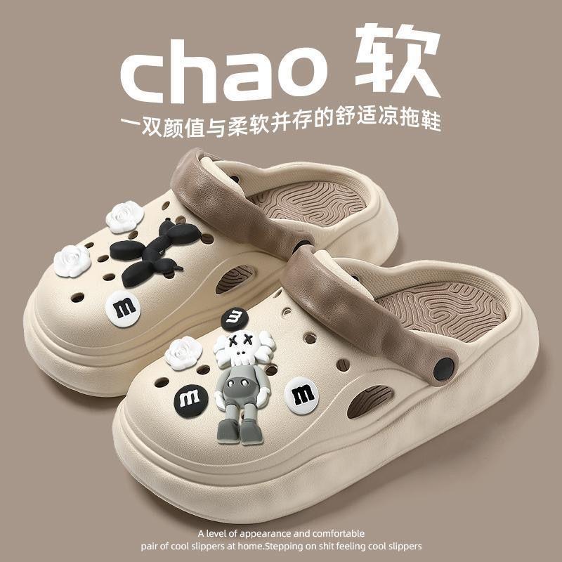 Chân Trượt, Thoáng Khí, Cho Giày Mùa Hè Của Nam Giới, Có Thể Đeo Ngoài Trời, Hàng Mới Về, Đế Dày, Không Trơn Trượt, Thích Hợp Đi Biển, Kiểu Bít Mũi, Dép Lười, Cho Nam Giới 3