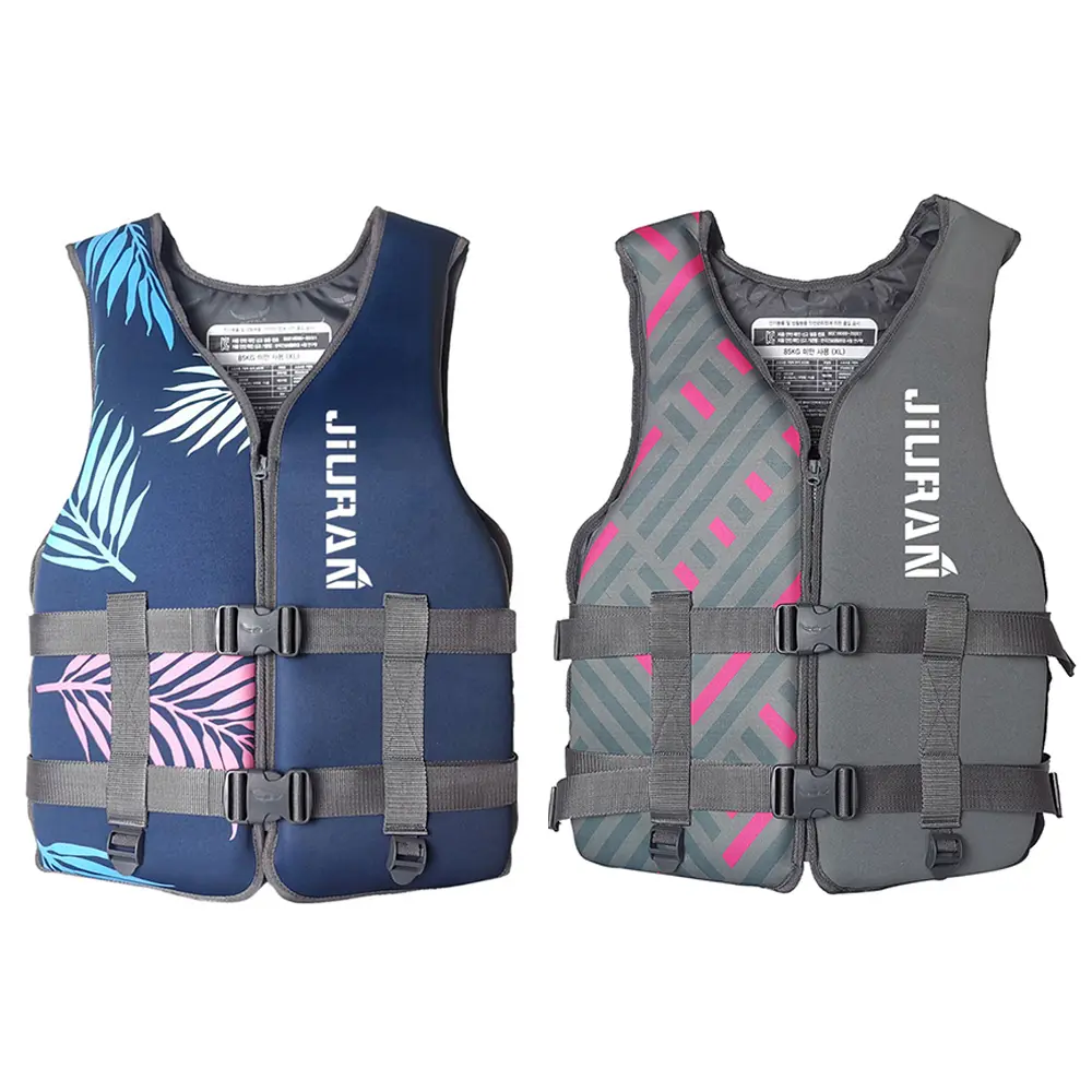 Neoprene Life Jacket for Adults and Children, Buoyancy Survival Suit, Adjustable, Water Sports, Wear-Resistant, Breathable