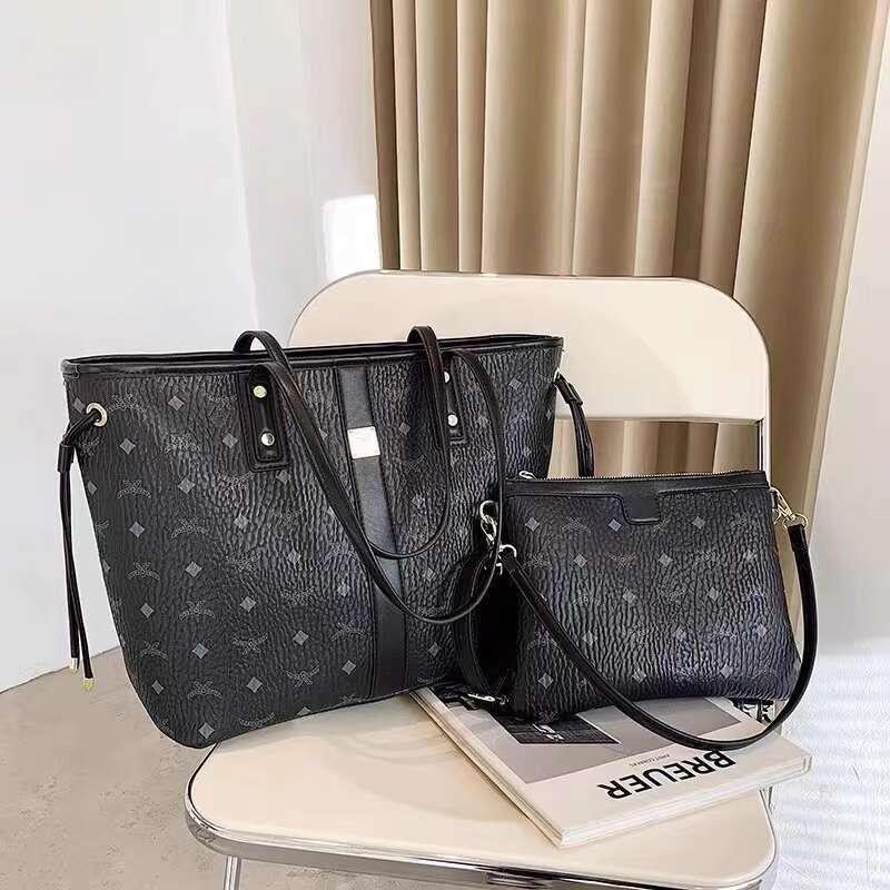 2024 New Tote Handheld Bun Mother Female Large Capacity Shoulder Versatile Trendy Two Piece Commuter Bag 3