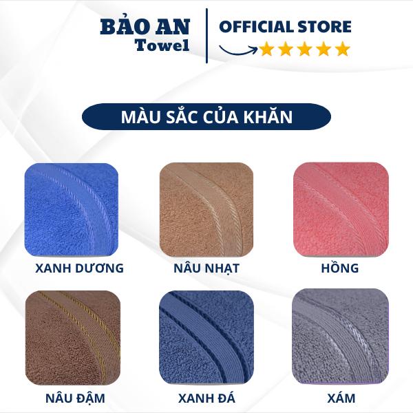 Khăn Tắm, Mặt, Gội  với sợi bông cotton dày thấm hút tốt, không ra màu, không xù lông Nhà Tắm 2