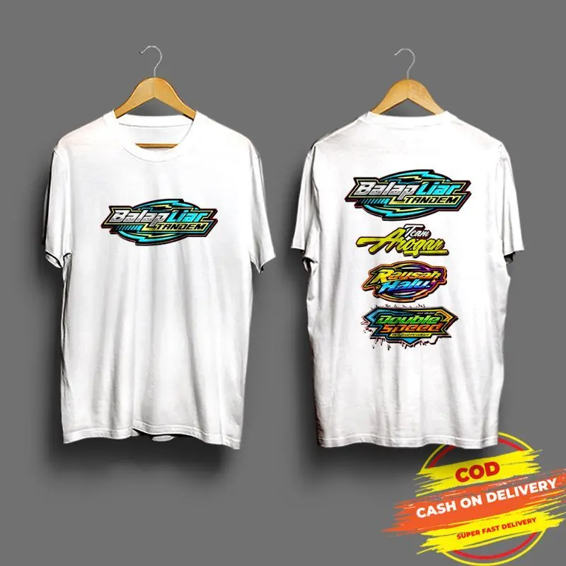 T-SHIRT Pria Wanita / Kaos BALAP LIAR RACING SPONSORED  MERCHANDISE- Kaos polos - Kaos Costume - Keren / bahan lembut, nyaman digunakan - tidak berbulu / tahan lama combed lembut Sablon Tebal 2