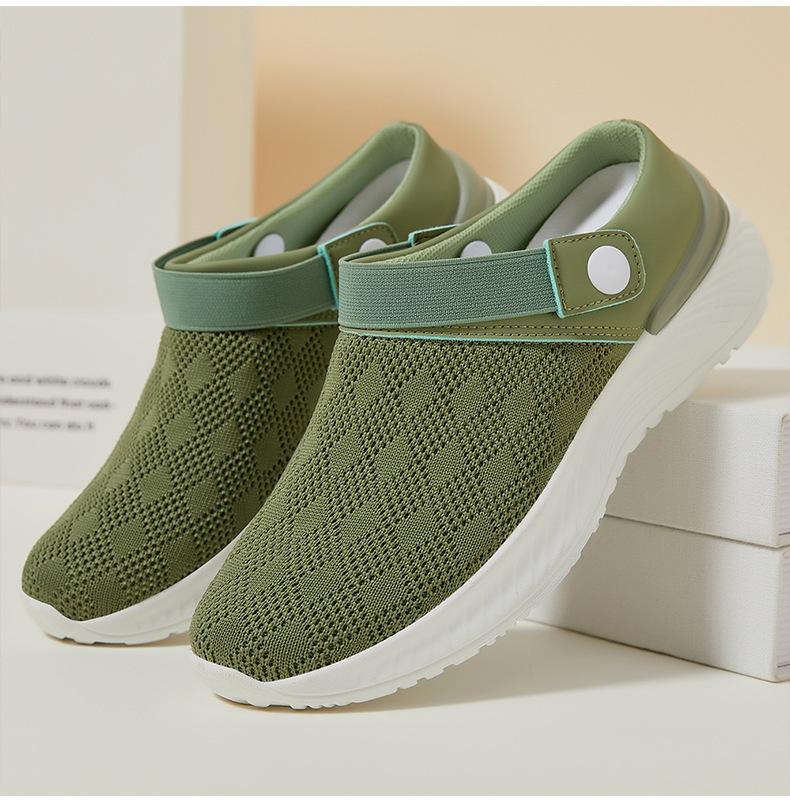 Product Introduction of Women's Summer Breathable Slippers Slip-on Soft Bottom Slip-on Mom Shoes Cross-Border Wholesale Casual Shoes Pumps Walking Shoes Footwear Girl Sandal Comfort Parent 17
