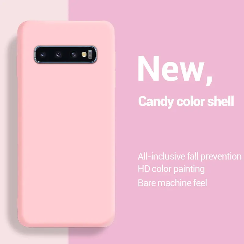 Ốp lưng silicon chống sốc cho Samsung S10, ốp lưng TPU mềm cho Samsung Galaxy S8, S9 Plus, S20, S21, 5G, S22, S23, Ultra, Ốp Điện Thoại 8