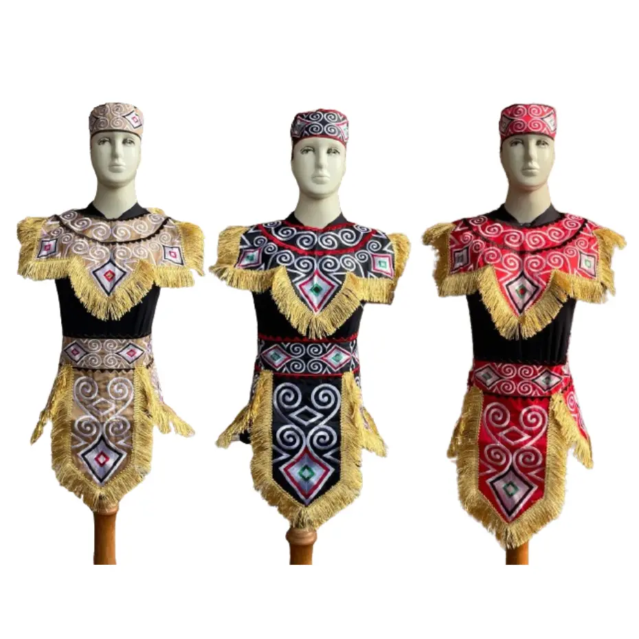 BORDIR KOSTUM TARI TRADISIONAL MOTIF PAPUA UNTUK ANAK ANAK