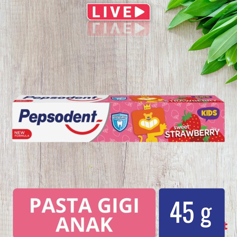 Pasta Gigi Anak Pepsodent Kids Sweet Strawberry stroberi 45g 45 g 0