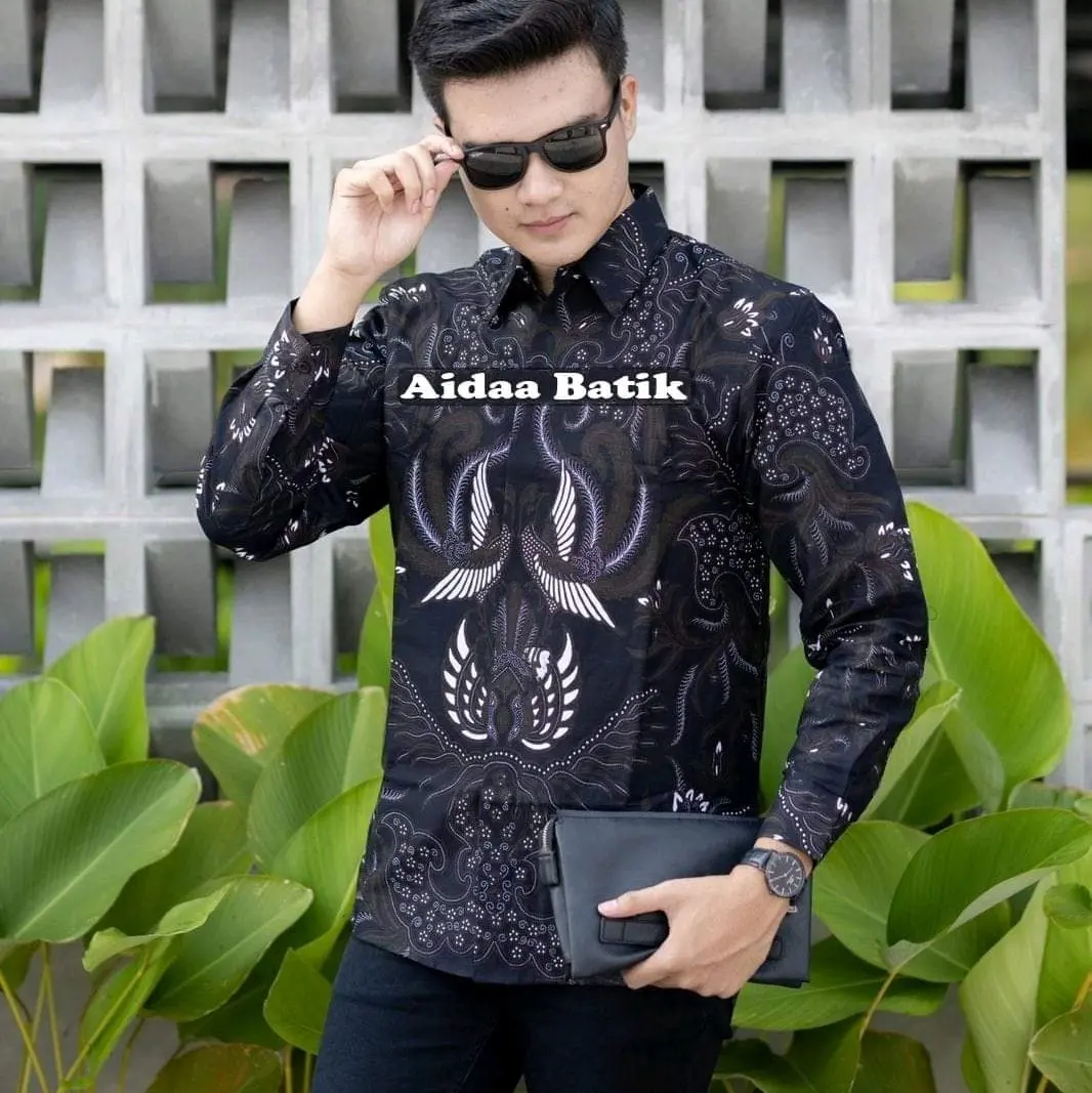 KEMEJA BATIK MOTIF SAWUNG GALING EKSKLUSIF Kemeja Batik Pria Original Premium Solo Lengan Panjang Pendek Lapis Furing Halus Estetik Katun Hem