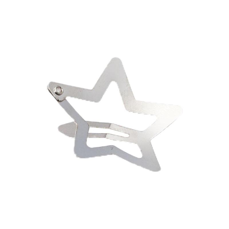 Product Introduction of Cute Elegant Hairpin No Slip Sparking Star Metal Fashion Hair Hairclips Mini Metal Snap Clip Pentagram Hairpin 37