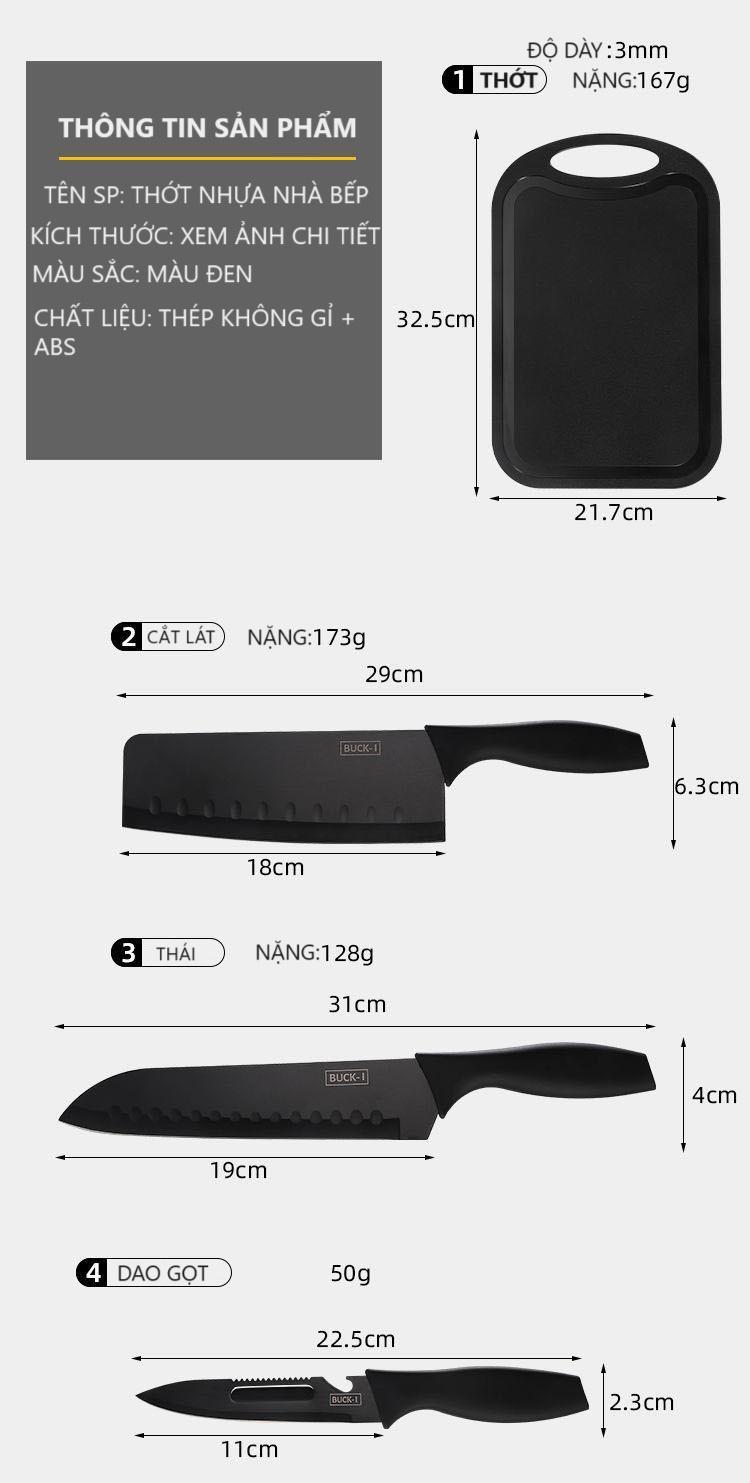 Product Introduction of Bộ Dao Nhật 7 Món, Sắc Bén,Thép Không Gỉ Cao Cấp, Có Kèm Thớt Và Hộp Đựng 29