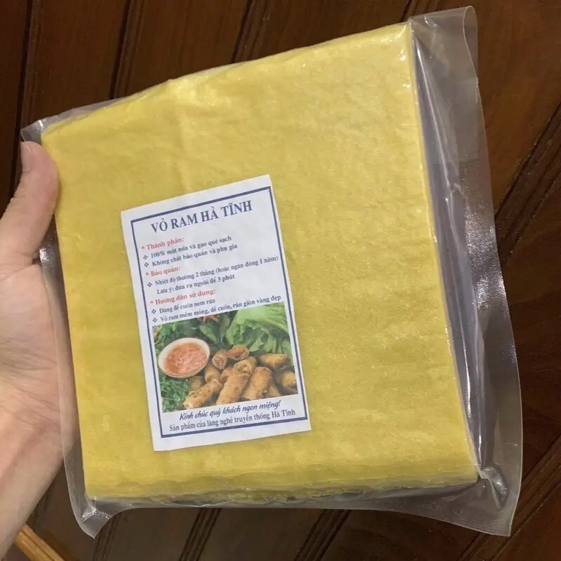 Vỏ ram hà tĩnh tệp 80-100 lá hút chân không