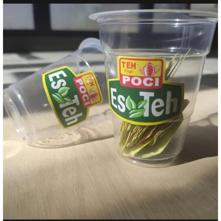 SRTIKER Stickers Teh poci isi 100pcs /500pcs MINUMAN 3