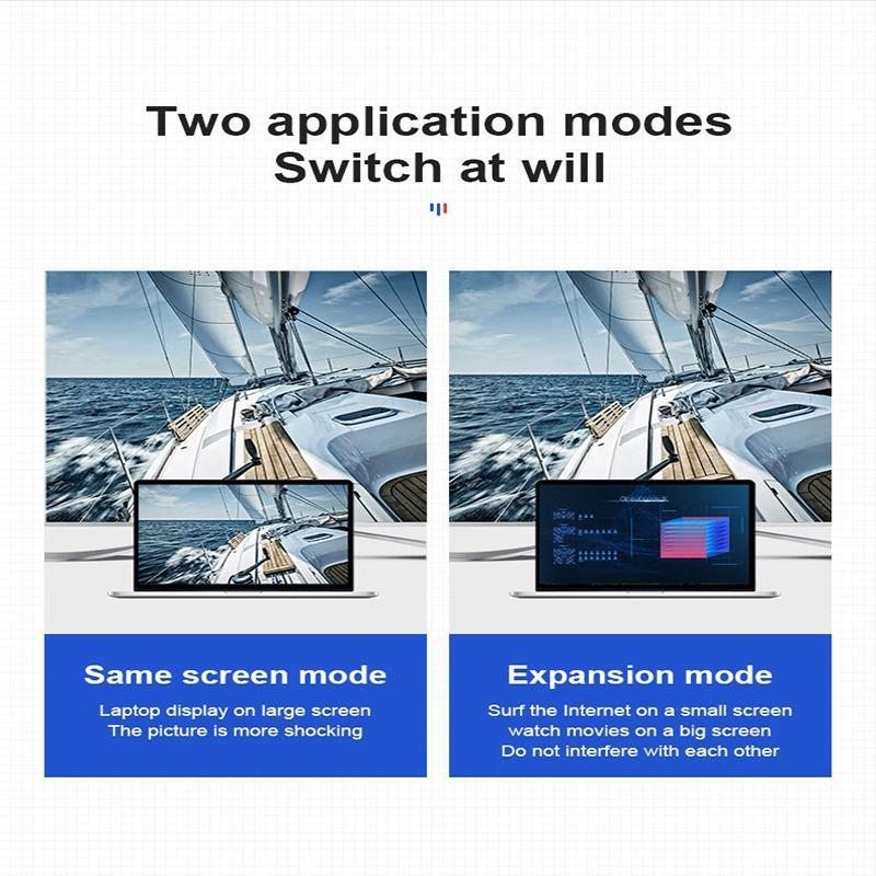 Portable USB C To HDMI Adapter 4K, USB-C Type C To HDMI Adapter USB Cable 4k Converter For Laptop Computer 5