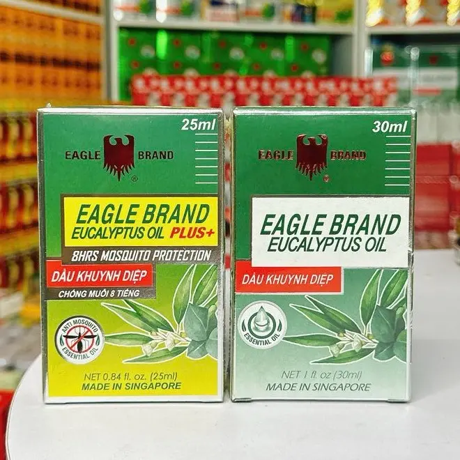 Dầu khuynh diệp con Ó Eagle Brand Eucalyptus oil Singapore 25ml, 30ml 8