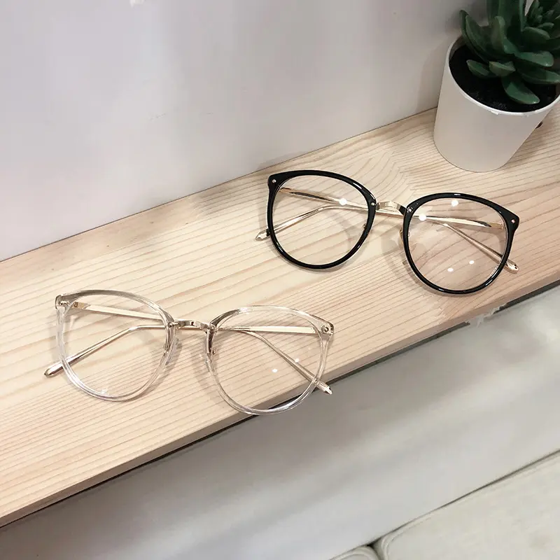 Kính cận thời trang mắt tròn phong cách Hàn Quốc - Kính giả cận Unisex 019 3