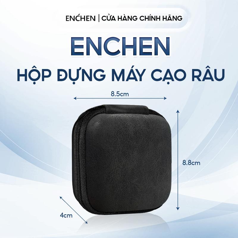 [ Quà Tặng ] Hộp đựng máy cạo râu Enchen mini - chất liệu EVA - 8.5 x 8.8 x 4cm - Nâu, đen