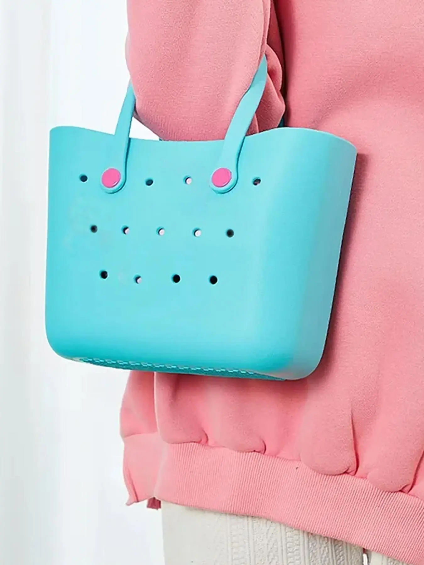 Women's Solid Color Handbag, Fashionable Lightweight Storage Bag, Casual Versatile Shopping Bag for Women & Girls