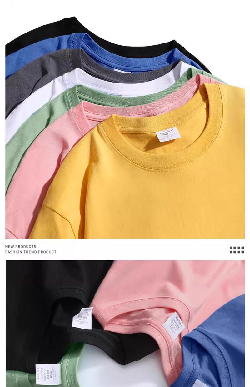 Product Introduction of 2025 [33000 People Collect This Brand] 100% Cotton National Fashion American Letter Short Sleeve T-shirt Men's Summer 2025 New Design Sense Niche Half Sleeve Top 18
