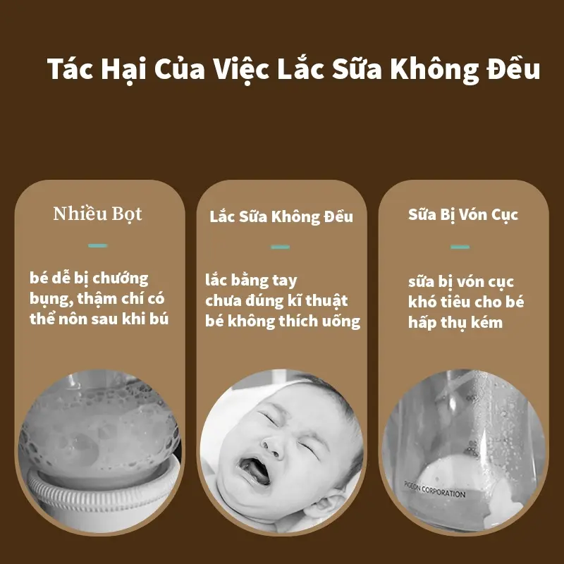 Máy Hâm Sữa Đa Năng Cho Bé-Máy Lắc Sữa Bột Tự Động Chống Vón Cục,Có Chế Độ Hâm Sữa 45°C Tích Hợp Đèn Ngủ Tiện Lợi 7