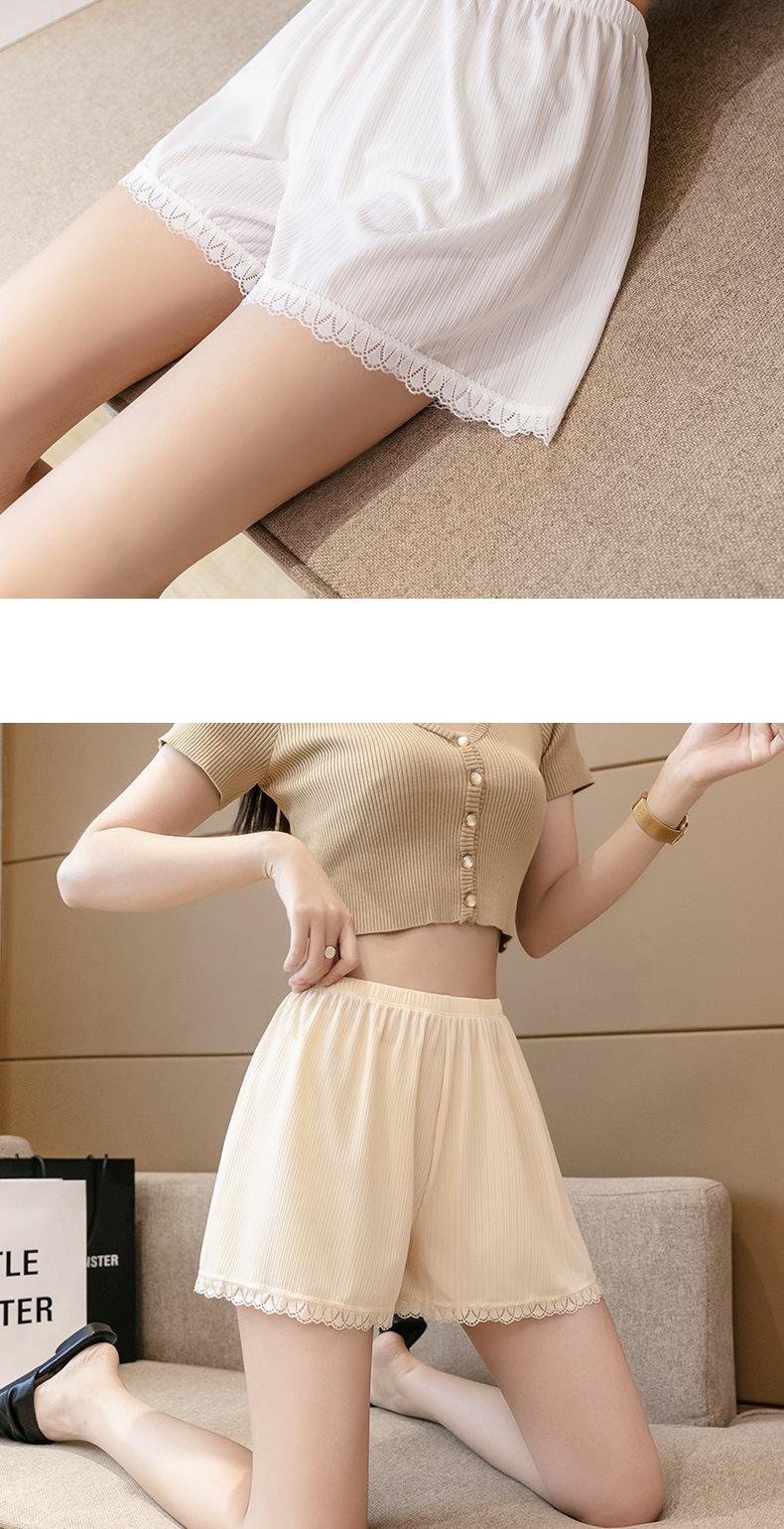 Product Introduction of [Golden PotatoWomen's Wear] Loose Ice Silk Safety Pants Women's Large Size Anti-Exposure Can Be Worn outside Thin Base Shorts Lace High Waist Safety Pants Women Womenswear Panty Lingerie Comfort Basic Minimalist 12