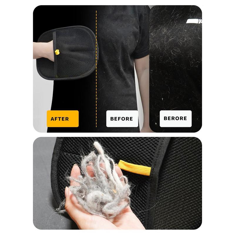 1/2/3Pcs Double Sided Pet Grooming Glove Reusable Cat Hair Remover Dog Massage Mitt Brush for Shedding Bathing Grooming 3