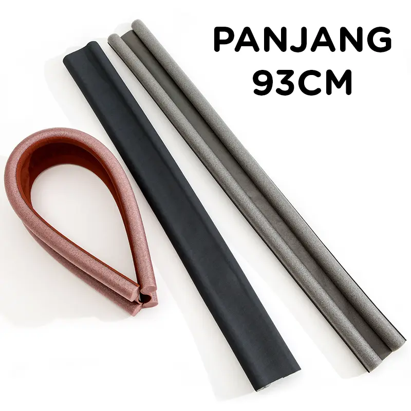 Paus Biru - Busa Penutup Celah Bawah Pintu Bawah Penghalang Debu Binatang Suara | Busa Penutup Celah Lubang Pintu | 93CM 8