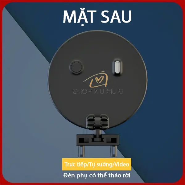 Đèn lấp đầy ánh sáng giá đỡ điện thoại di động phụ kiện đèn làm đẹp có thể sạc lại ba màu chuyển đổi xoay 360° ảnh Selfie Phone 5