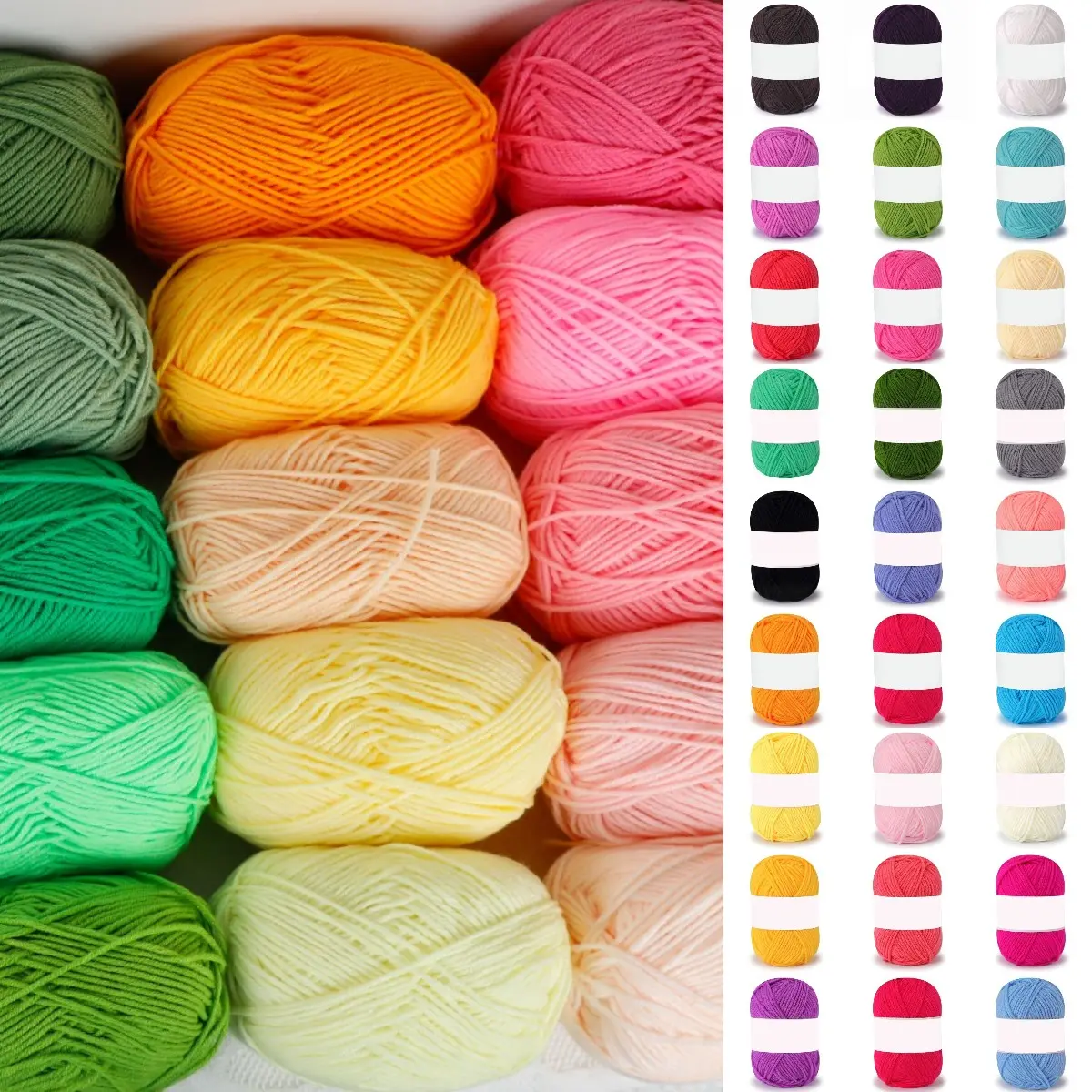 Milk Cotton Crochet Yarn Set Five Petals Flower Knitted Handmade Craft Diy Wool Crochet Material Package For Women Girls White Day Father's Day Easter Birthday Christmas Gift