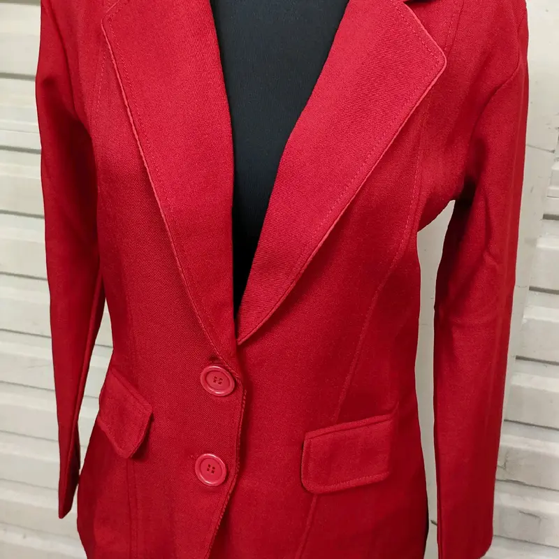 Blezer jumbo merah cabe wanita 2