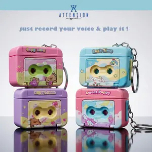 AH Gantungan Kunci Rekaman Suara Retro Rekam lagu perekam